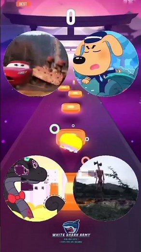 Hop Ball - McQueen 🆚 Police Cartoon 🆚 Funny Snake 🆚 Siren Head | Coffin Dance | #hopball #hopball3d