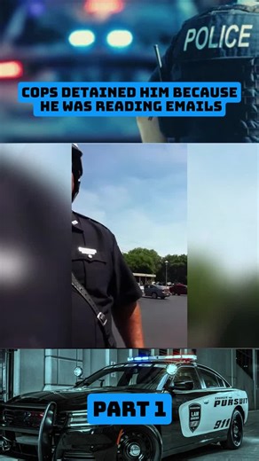 Cop Detained Him Because He Was Reading Emails - Part 1 #cops #copsoftiktok #trafficstop #uspolice #copwatch