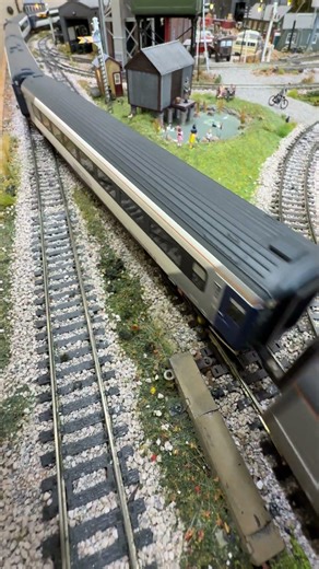 East Coast Class 43 HST passes over a streamlined points crossover.
