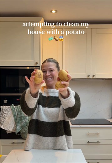 Creative Cleaning: Using a Potato to Tidy Up!