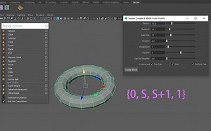 MAYA MEL 程序生成模型1基本几何体的四边面通用算法