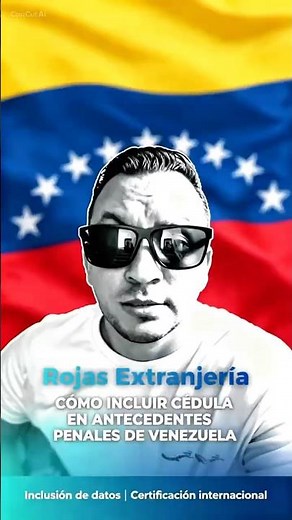 Cómo incluir datos en antecedentes penales de Venezuela 100% ✅