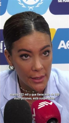 Tahiz Panus, Director of Tourism, speaks on the suspension of the Salón de Julio