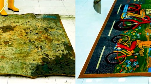 Epic Transformation of a Dirty Cartoon Carpet