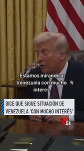 El presidente Donald Trump fue preguntado por los periodistas cómo se aseguraría de que Maduro acogerá a los expulsados tras firmar un decreto sobre la suspensión del programa de admisión de refugiados. "Estamos mirando a Venezuela con mucho interés", dijo Trump. #donaldtrump #trump #veenzuela #maduro | Telemundo 51
