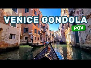 Venice Gondola Ride POV - A Magical Journey Through the Canals! 🇮🇹