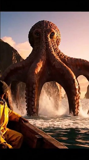 Giant Octopus Emerges From Depths