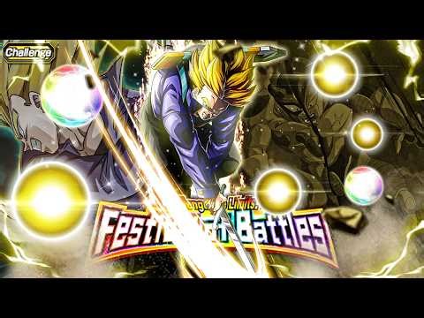 SUPER EZA LR PHY SSJ TRUNKS VS. CHALLENGE THE LIMITS! FESTIVAL OF BATTLES! (Dokkan Battle)