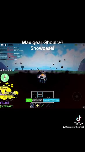 Max gear ghoul v4 showcase! Angel v4 showcase coming soon! #bloxfruits #roblox