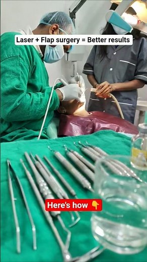 Laser-Assisted Flap Surgery for Healthier Gums #ytshorts #shorts #trending #viral #laser #dentist