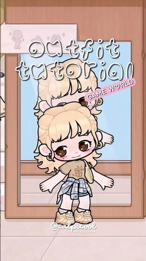 ♡ ~ yumi's airport outfit tutorial | game world ☆