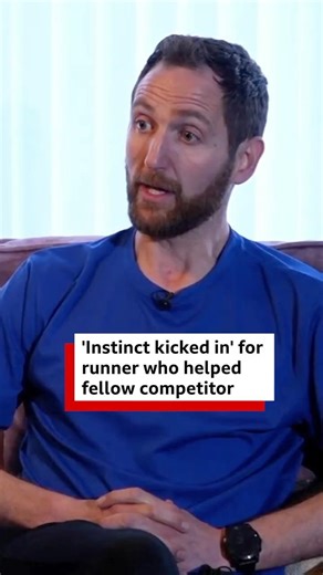 'Superstar' runners praised for helping exhausted man finish Boston marathon #shorts