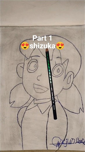 drawing of shizuka 😍 #drawing #shortvideo