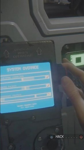 😉 The hardest puzzle to solve to hack the locked door in Aliens Isolation #alien