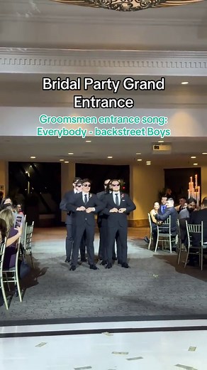 Bridal party grand entrances and their songs. Hopefully this gives you inspiration for your bridal parties entrance.