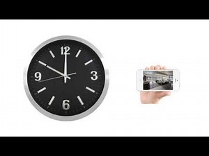 Introducing SecurityMan CLOCKCAM-WIFI Wall Clock iSecurity Camera with Micro SD Recorder