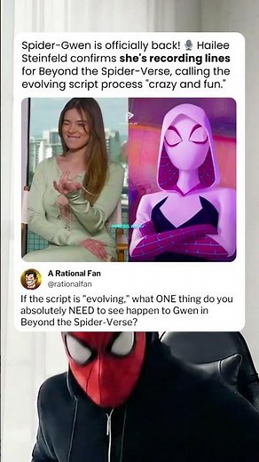 Spider-Gwen is Recording Lines for BEYOND THE SPIDER-VERSE! 🎙️ (What Must Happen to Gwen?)