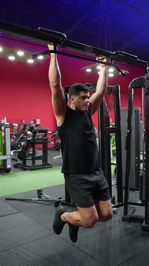 Jumping pull up. Neutral grip