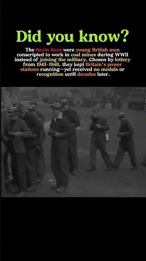 The Bevin Boys: Britain’s Forgotten WWII Conscripts #ww2