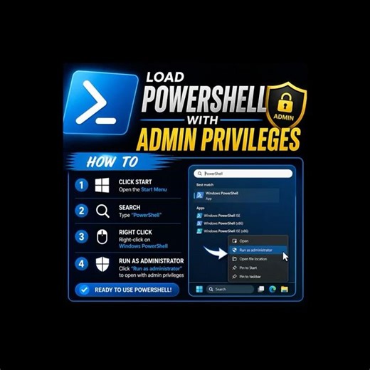 How to Open PowerShell as Admin in Windows 11 FAST