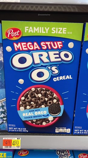 🥣 Check out all of these new cereals, available now at Walmart! Additional retailers will have some of these soon as well, but the returning Oreo O’s MEGA STUF and Chips Ahoy Cereals are exclusive to Walmart, and available for a limited time only! S’mores Crunch Cereal from the 1980’s is even back! It’s now called Golden Graham’s S’mores, and appears to be a tweaked version in terms of appearance and of course ingredients. Our Walmart had the barcode on the shelf but didn’t have any in stock ye