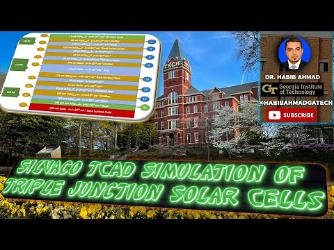 Silvaco TCAD Simulation of Triple Junction Solar Cell 🌞