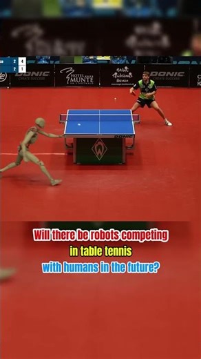 Will there be robots competing in table tennis with humans in the future? #robot