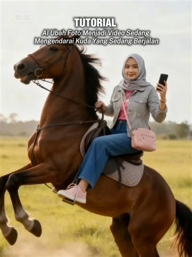 Tutorial AI Ubah Foto Jadi Video Mengendarai Kuda
