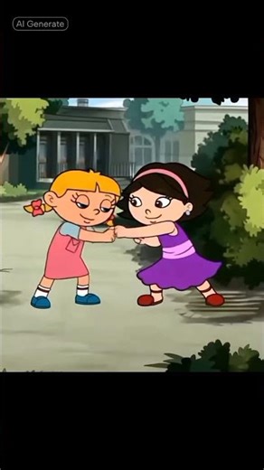 Comedy World Annie and June from Little Einsteins, fighting AI