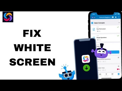 How To Fix And Solve White Screen On Sololearn App | Easy Fix