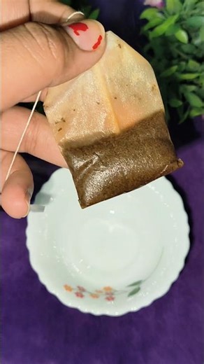 Tea Bag Face Scrub!! #shorts