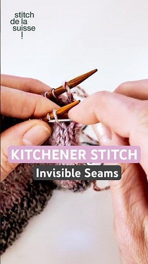 🧶 Kitchener Stitch: Seamlessly Join Knitted Pieces #kitchenerstitch #knitting #joinknittedpieces