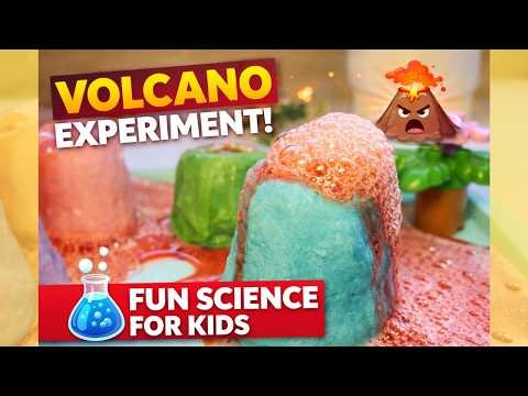 Homemade Volcano Experiment 🌋 | Easy Science for Kids