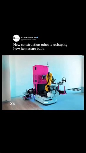 AI Innovation on Instagram: "🏗️Advancements in construction technology are emerging from Guangdong, China! On May 19, 2025, a groundbreaking lightweight floor-tiling robot was captured in action, laying brown tiles with remarkable infrared-guided precision. This innovative machine not only outperformed human workers in speed and accuracy but also significantly reduced labor costs and minimized human error. As automation continues to reshape the construction landscape, we are witnessing a future