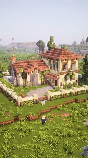 Spanish Villa Build in Minecraft