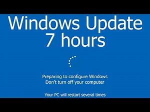 Windows Update Screen 7 hours REAL COUNT in 4K UHD !