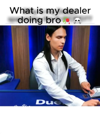 Why is my dealer naming the cards after the n-word...🥀#fyp #viral #clip #casino #blackjack #21 #duel #cards #fypppppppppppppp #win #loss #dealer #online #cardshuffling #game