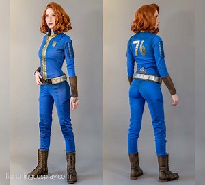 I made my own Fallout Vault Suit to be prepared for the nuclear wasteland. As a big fan of the games I am super happy they finally made a live action series. Did you already watched it? #fallout #falloutcosplay #vaultsuit #vault | Lightning Cosplay