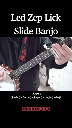 Led Zep Lick Slide Banjo #shorts