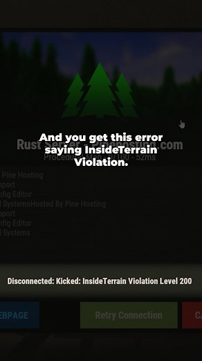 Fixing Rust Inside Terrain Violation Error Quickly
