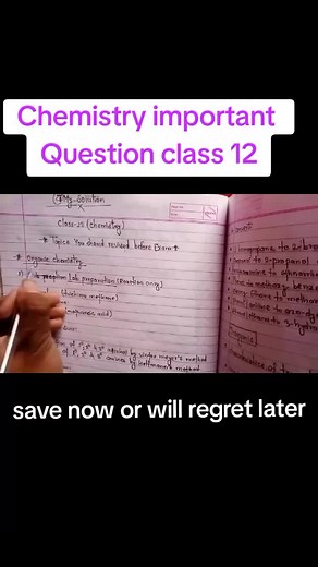 Essential Chemistry Questions for Class 12 Students