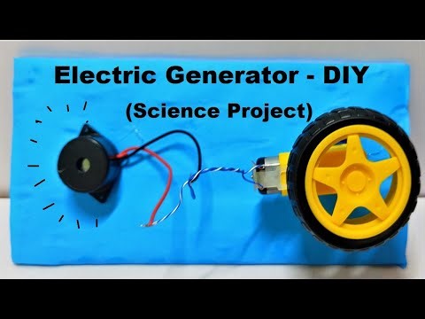 simple electric generator - simple science project - diy for science exhibition | DIY pandit