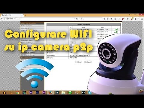 configurare connessione wireless/wifi p2p ip camera