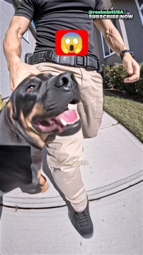 "Doberman Dog 'Glue' Walk The Magnet Method 🐕‍🦺 us #shorts #dogtraining | reelmintUSA"