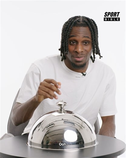 SPORTbible on Instagram: "Jeremie Frimpong was buzzing to have jollof rice as the Liverpool star took on Snack Wars 🍚😂 Click the link in @sportbible’s bio to watch the full video 🔗"