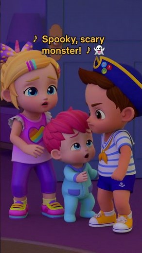 Boo! A spooky monster is under the bed! 👻 Bebefinn is now playing on Netflix!
