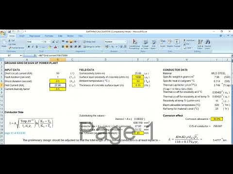 Earthing Grid Design in Excel as per IEEE80 (Part-1)
