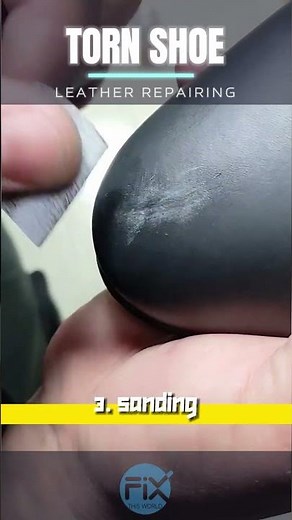 How to #DiY TORN SHOE RESTORATION | leather shoe repairing | scratched shoes | shoes scratch #howto