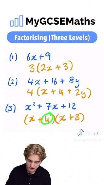Factorising #gcsemaths #gcsemathsrevision #gcse #gcserevision #foryou #fyp #foryoupage