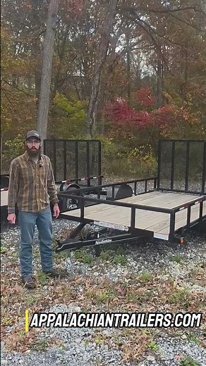 Appalachian Single Axle Utility Trailer #appalachiantrailers #workready